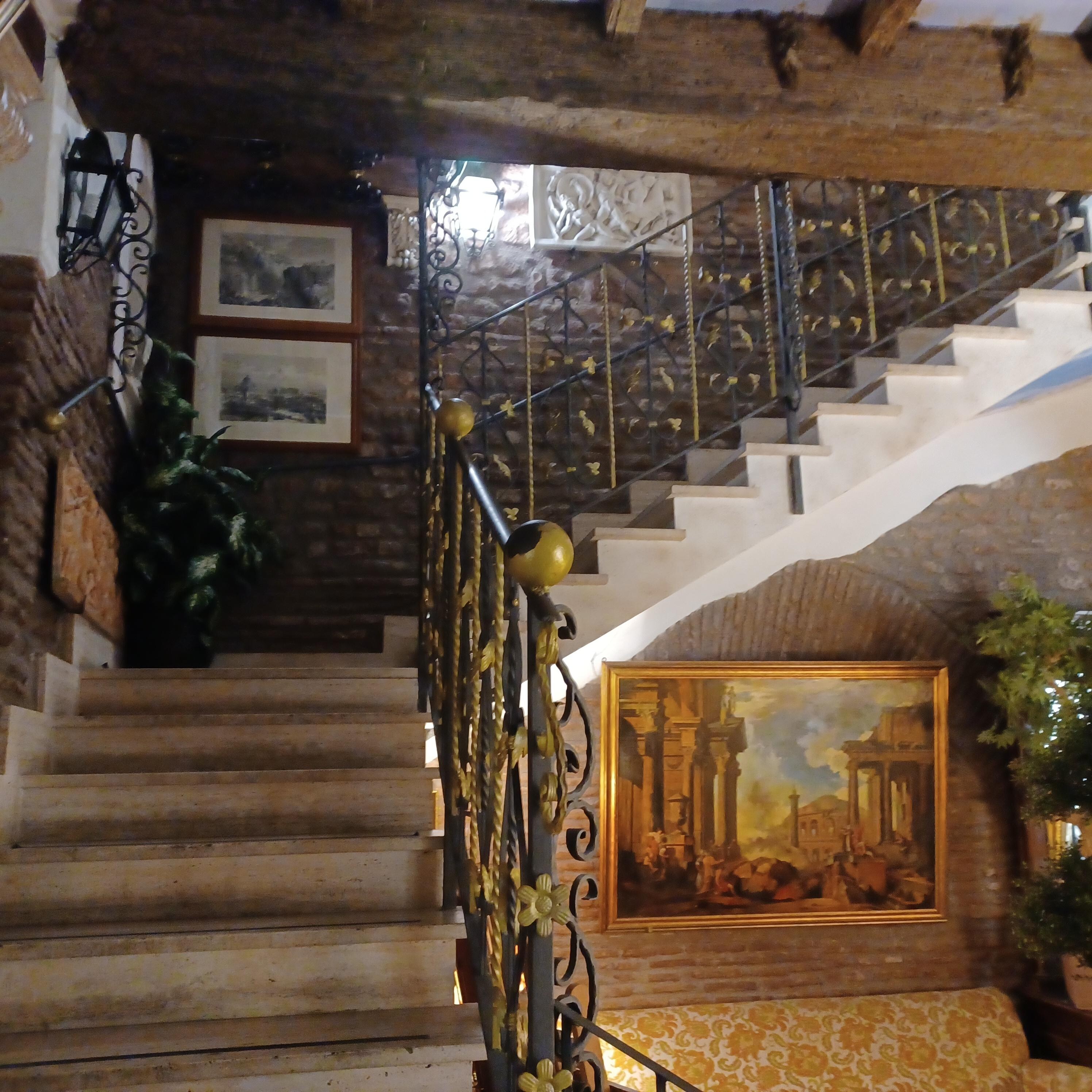 Stairs to the rooms