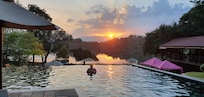 View from the deck of the ingfinity edge pool