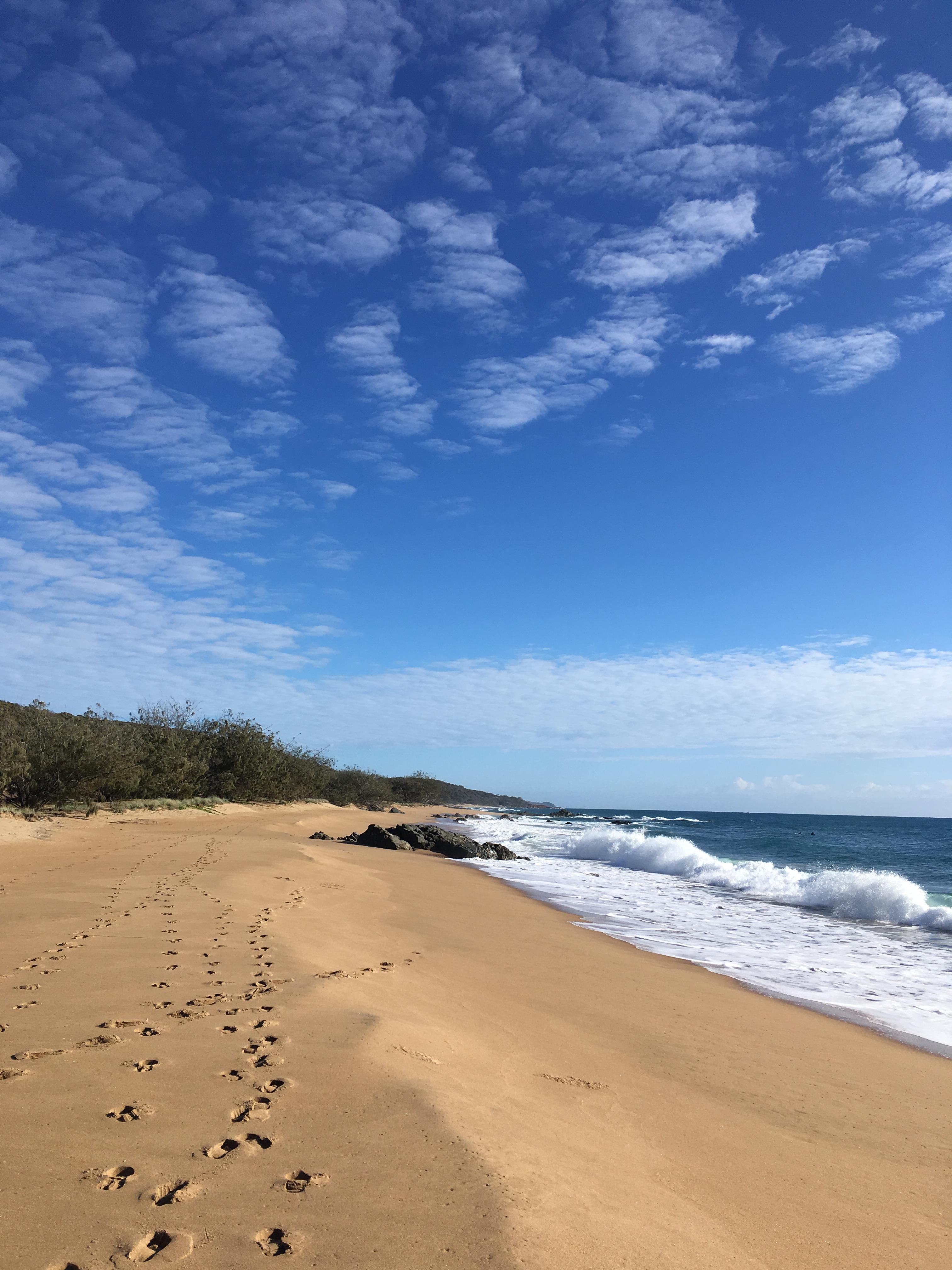 Private beach