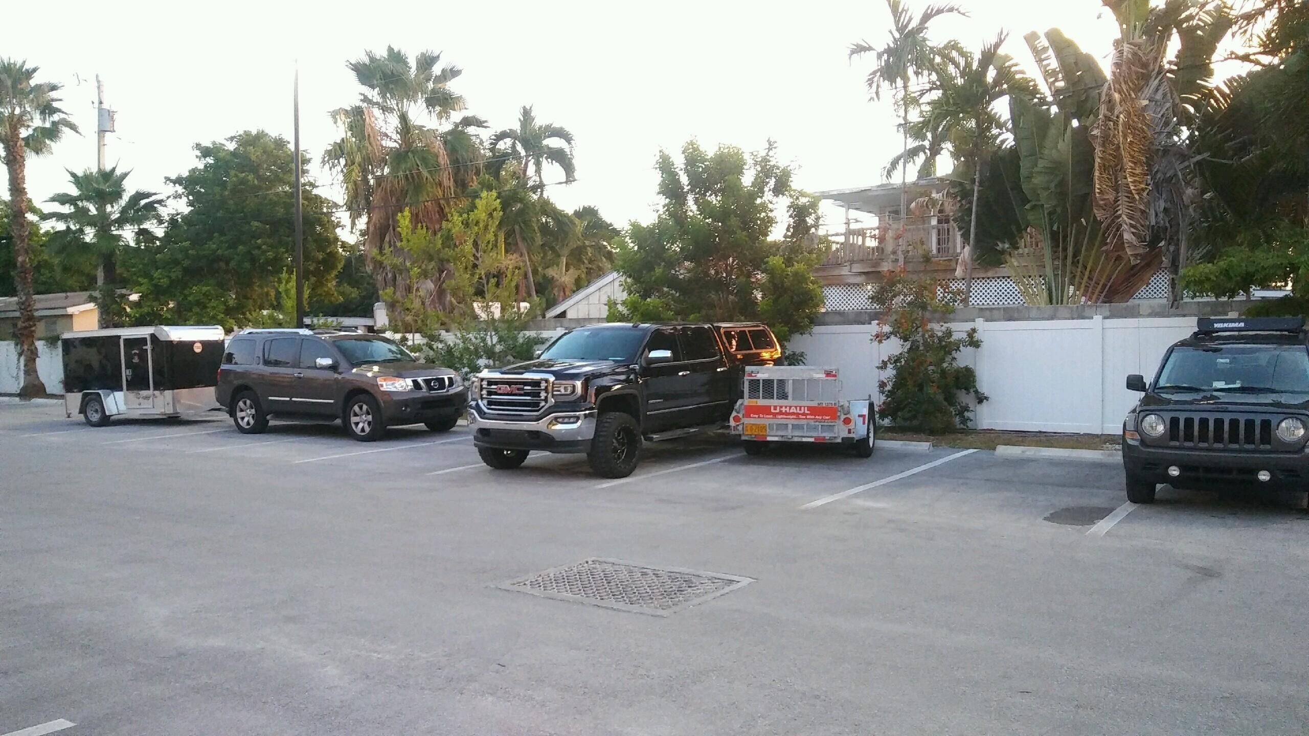 Hotel parking area