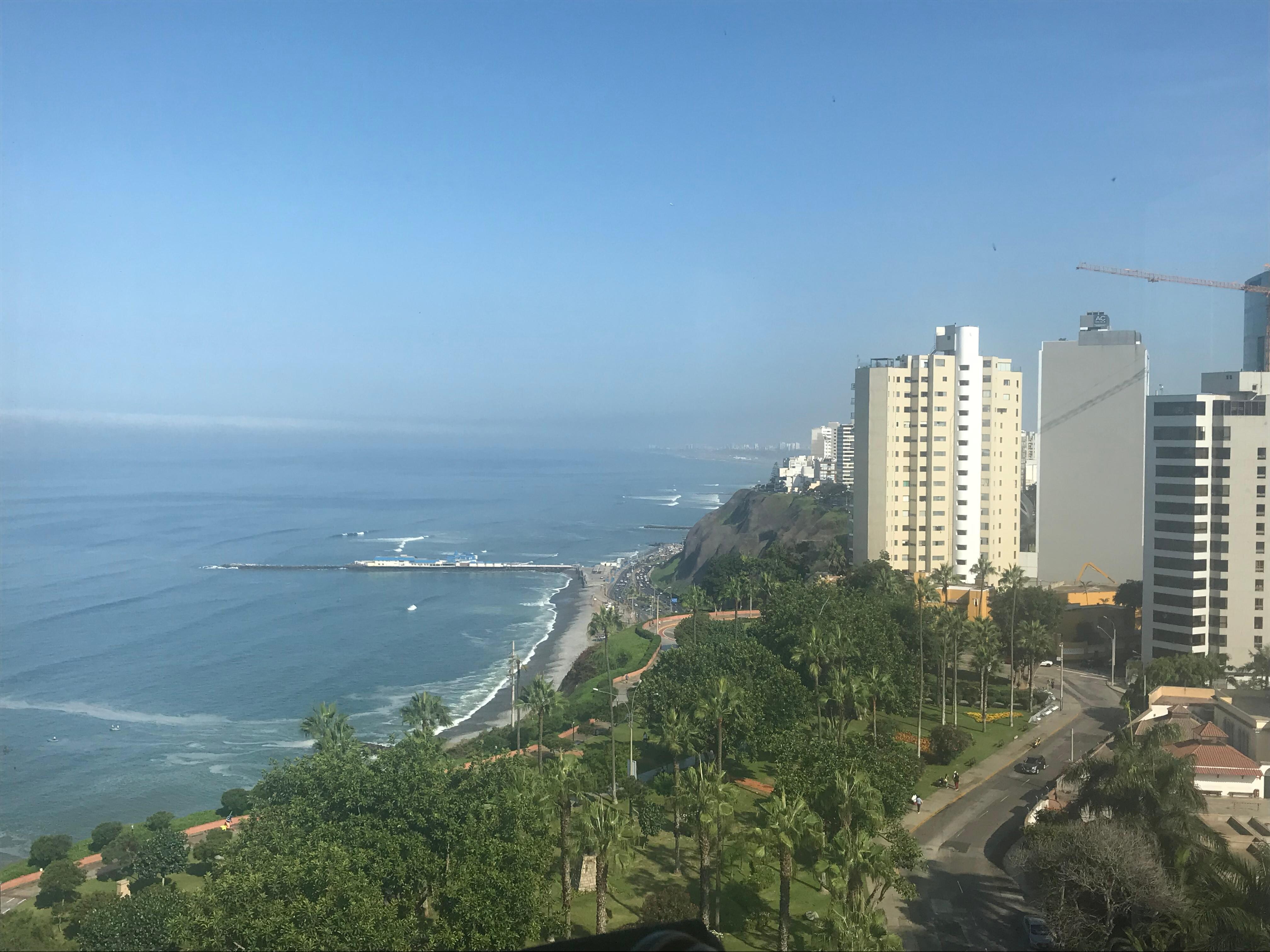 Vista do restaurante/da piscina.