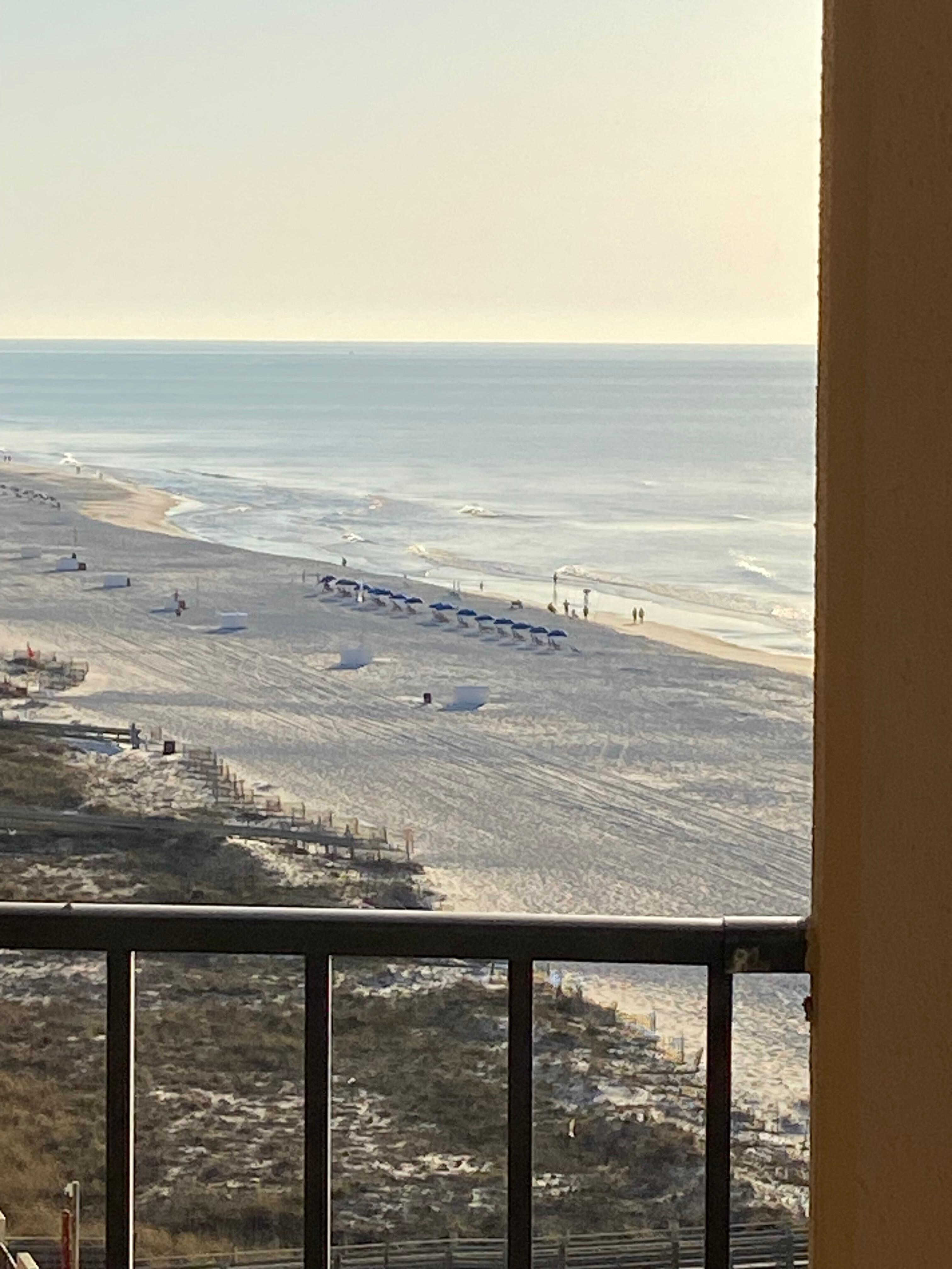 View from our balcony 