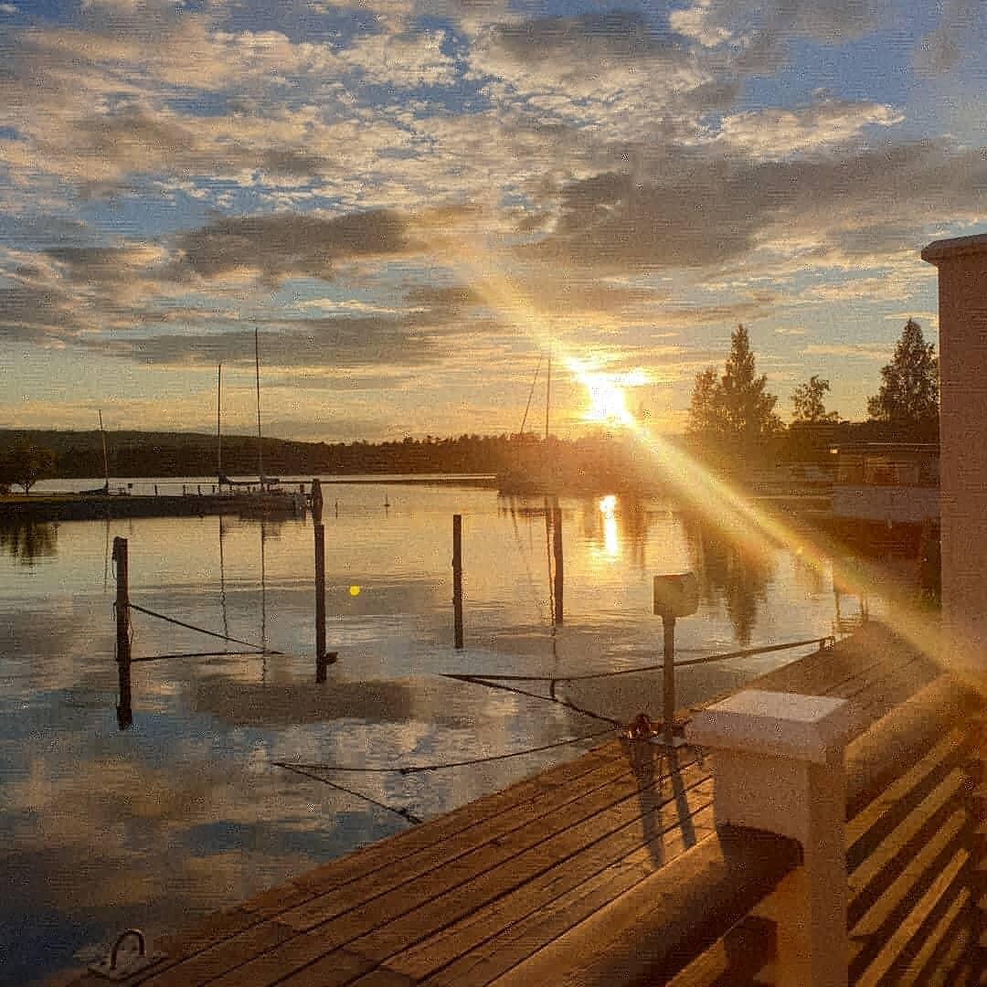 Utsikt från egna terrassen 
