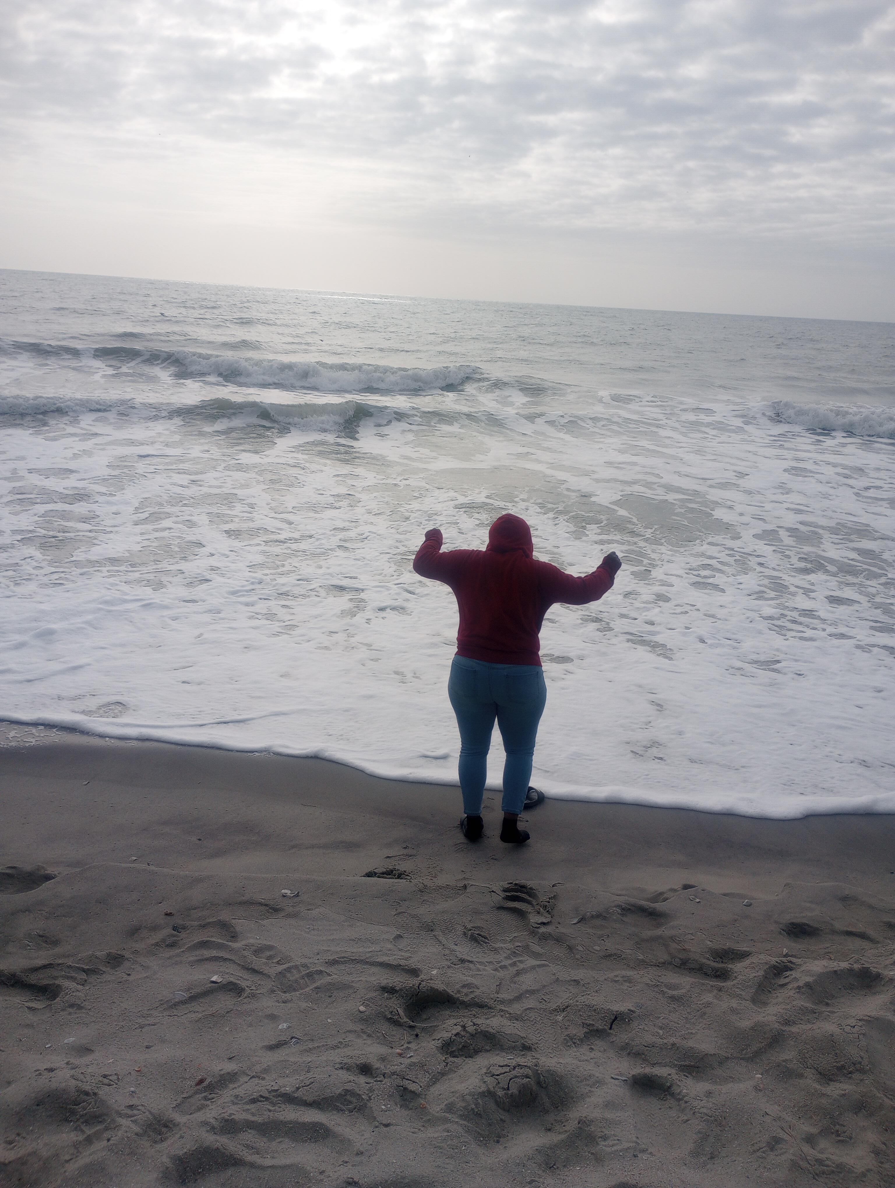 Enjoying the sand!