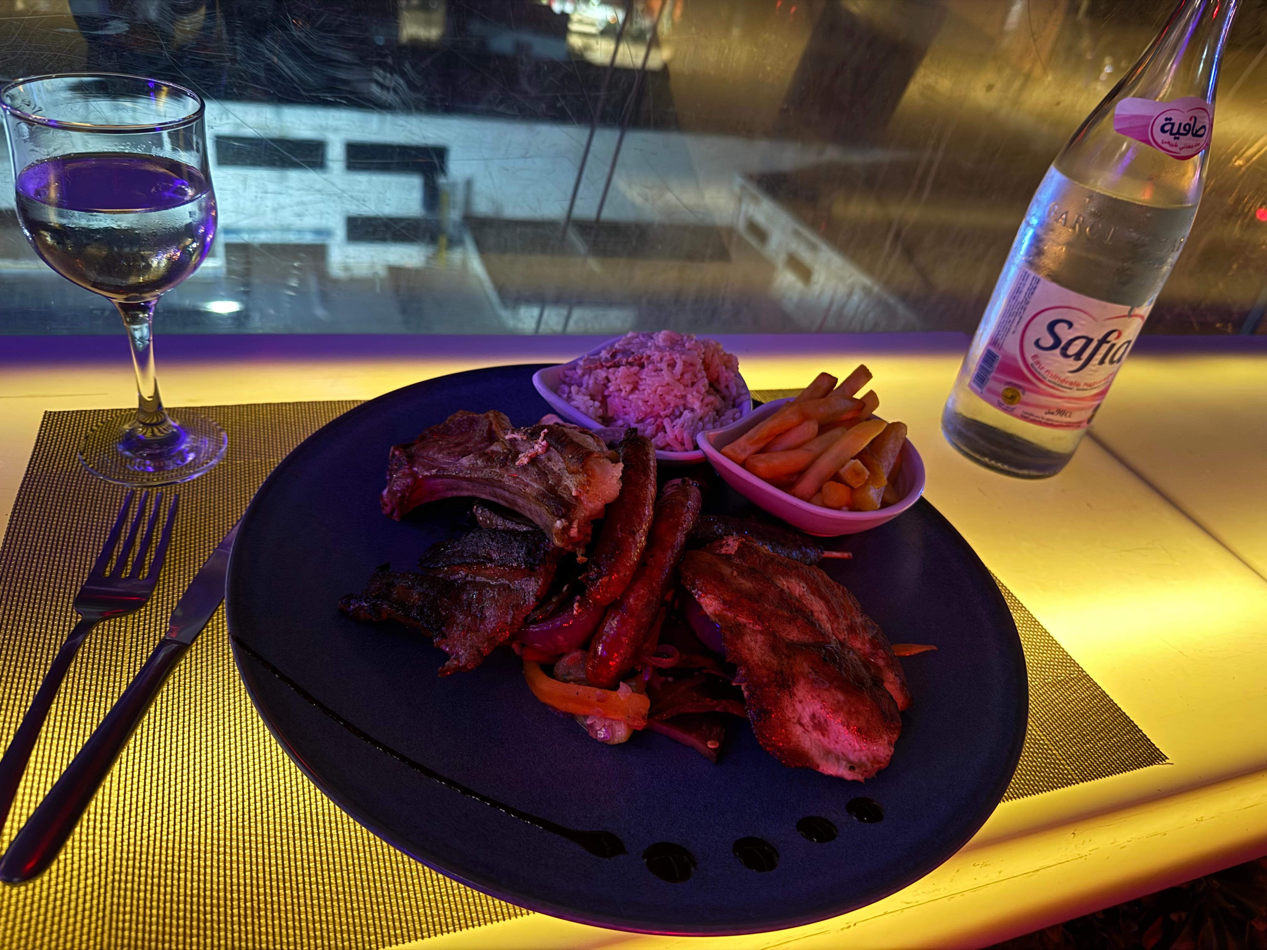 Delicious Mixed grill at 6th Floor Rooftop Bar