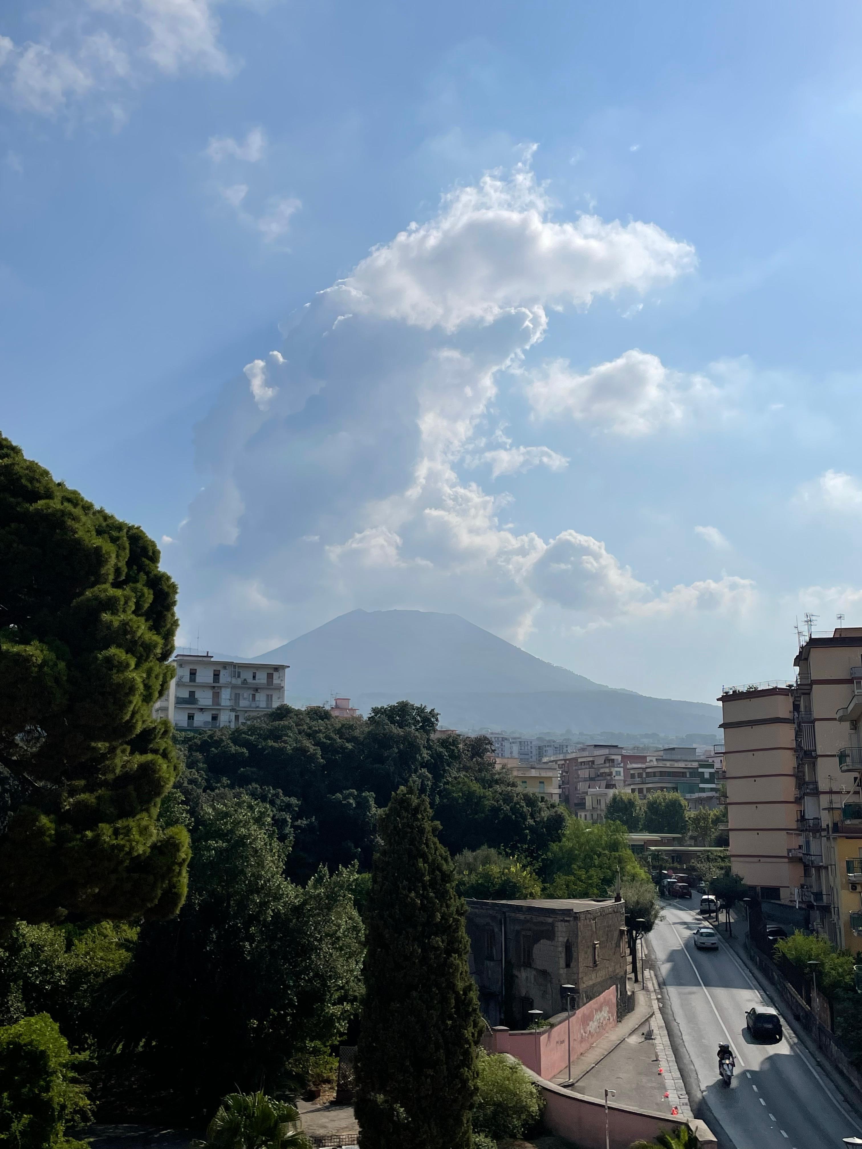 View from my room to Mt.Vesuvio 