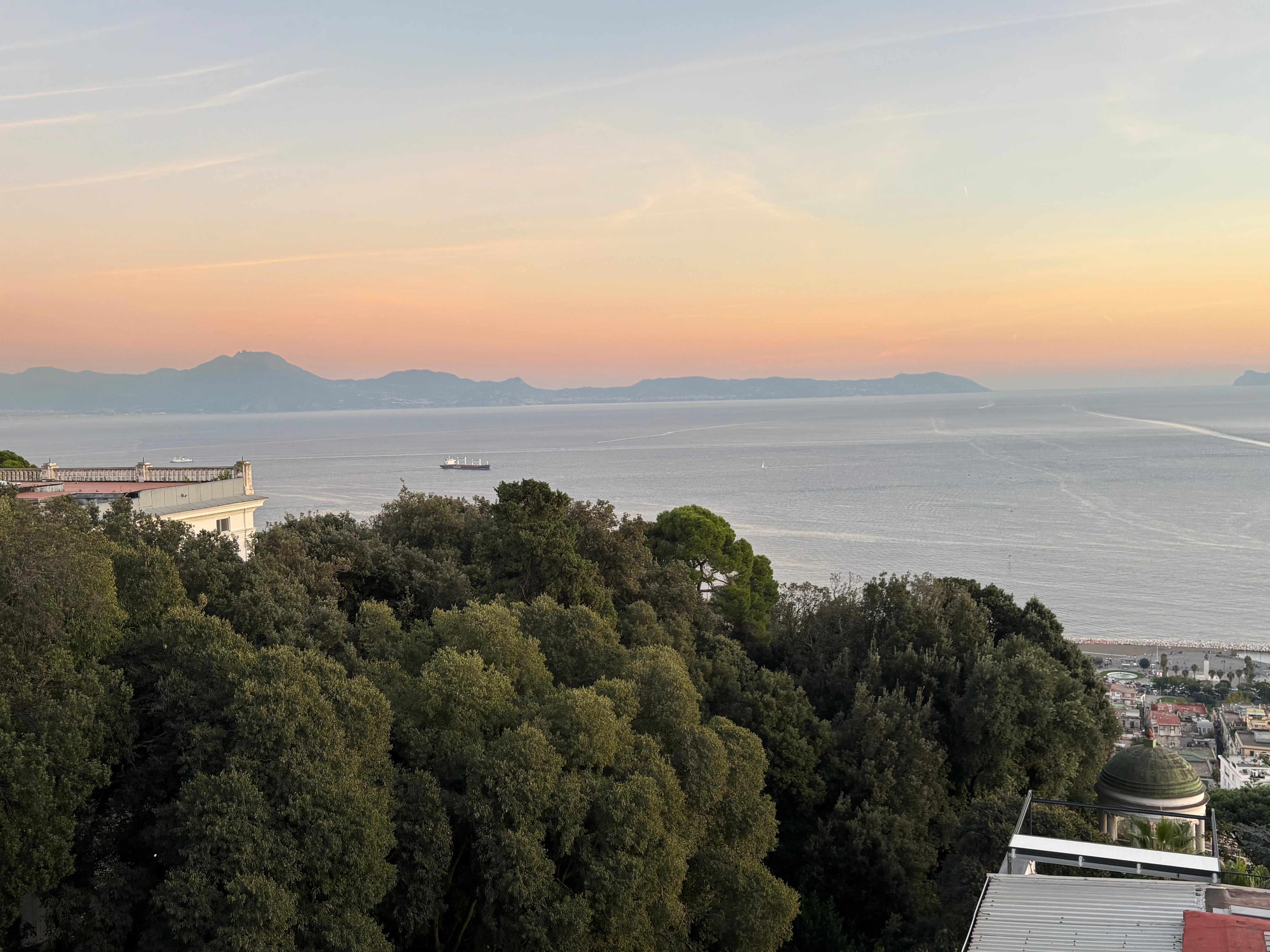 Vista dalla terrazza della struttura