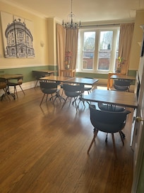 Small social room for carry in dinners.