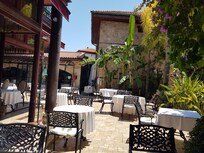 A part of the breakfast restaurant