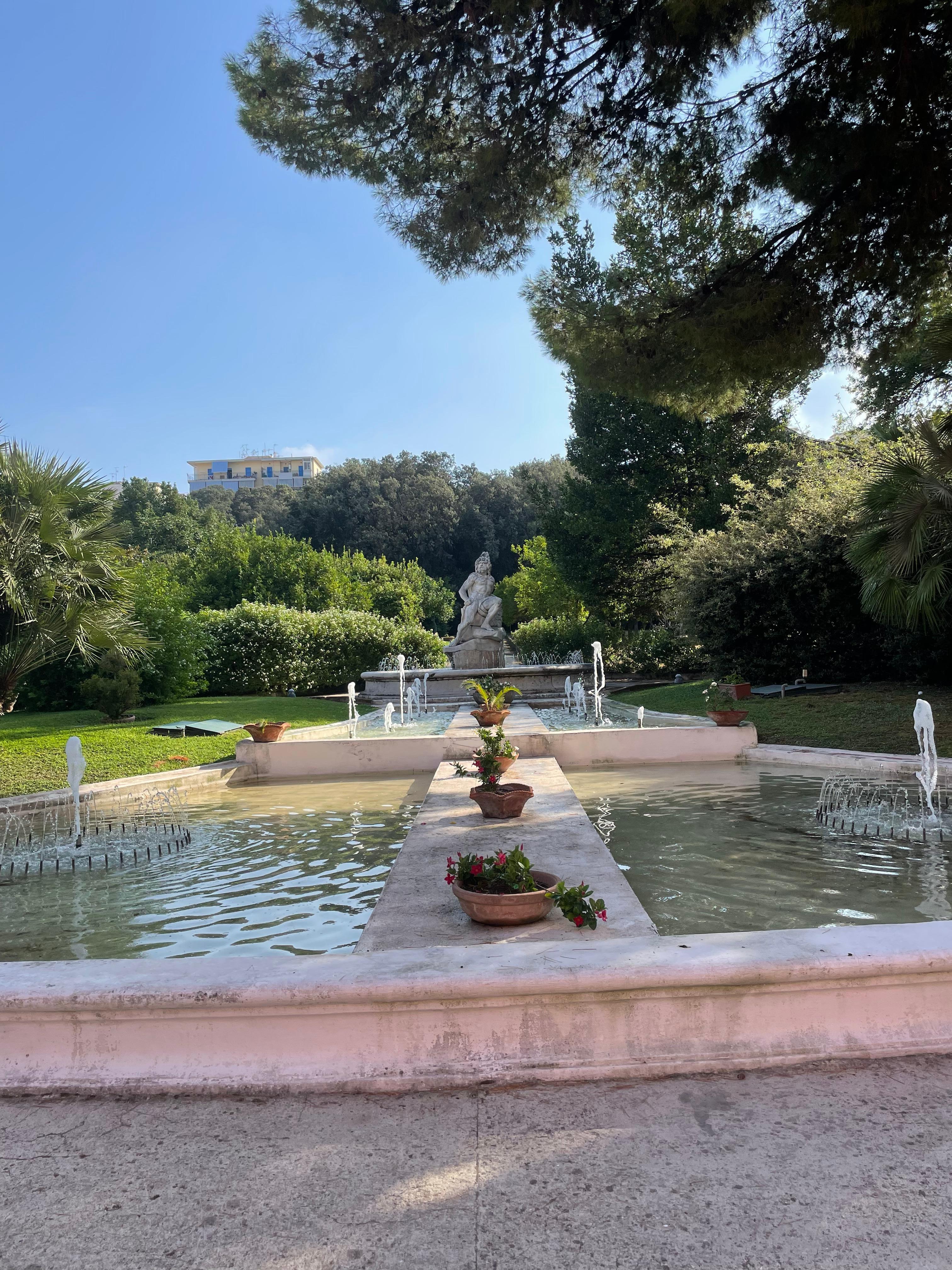 Entrance to the park at the hotel 