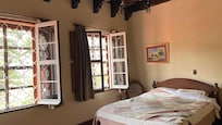 Our room was bright and airey overlooking the garden