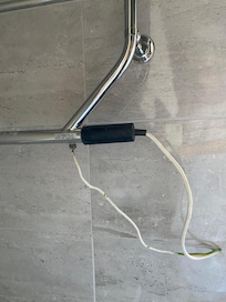Loose cable from towel rail