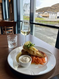 Fresh, locally caught halibut