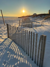 The beach