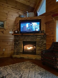 Definitely enjoyed the fireplace.