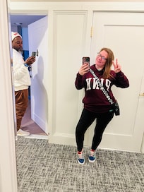Big mirror by our room door, love it