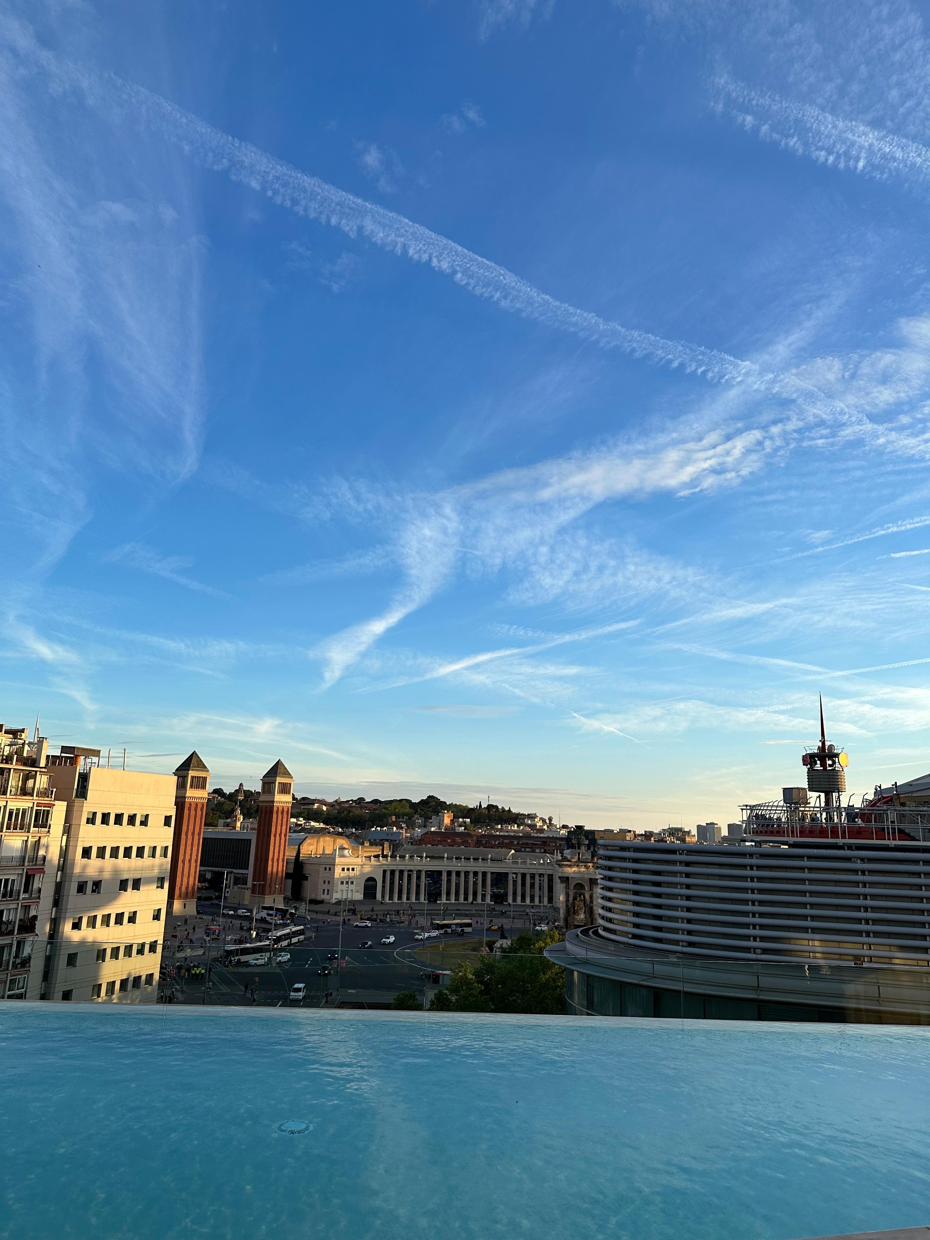 Pool on top of Hotel 