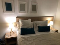 Master bedroom. Electric blackout blinds!