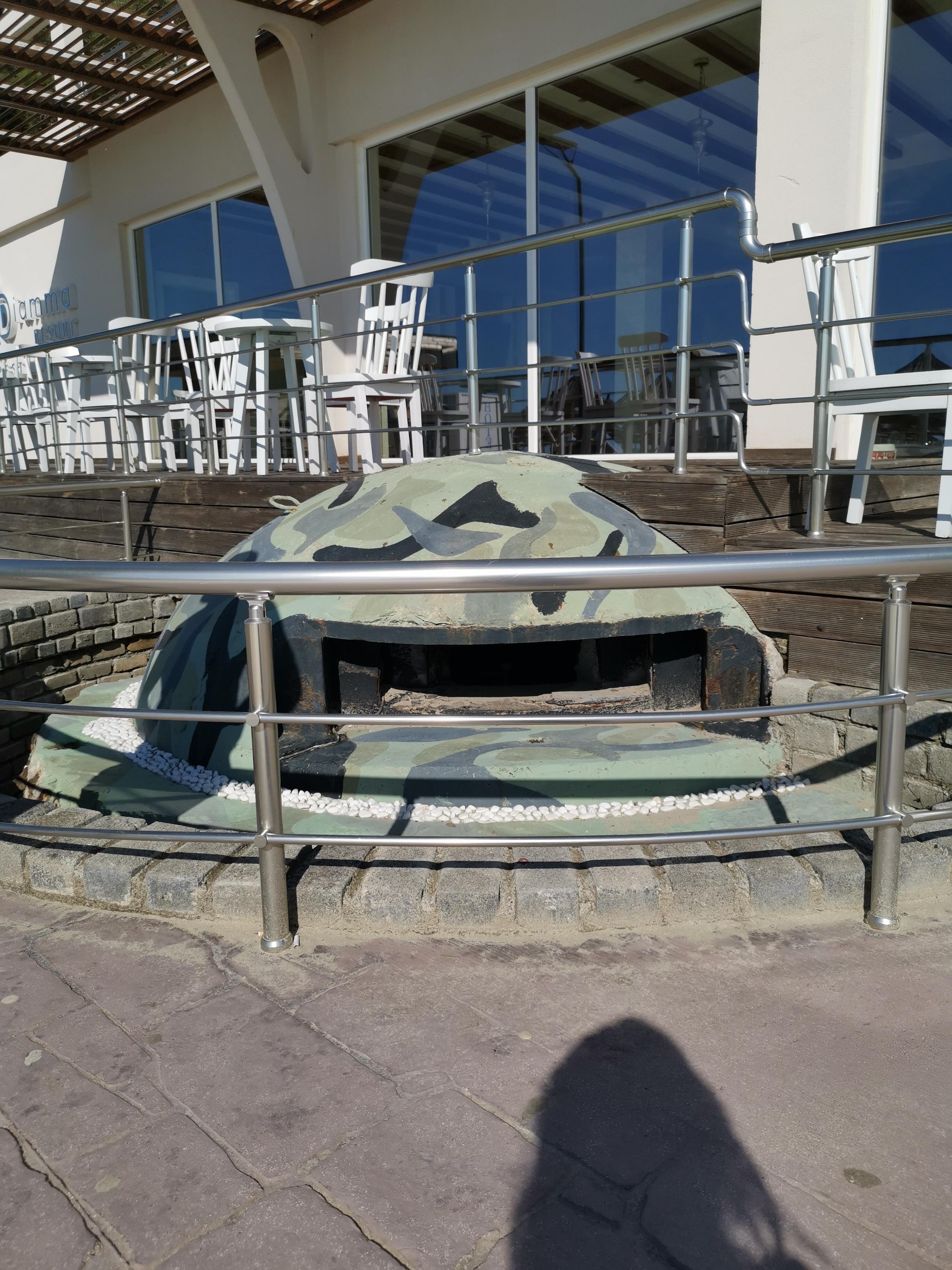 Bunkers along the promenade