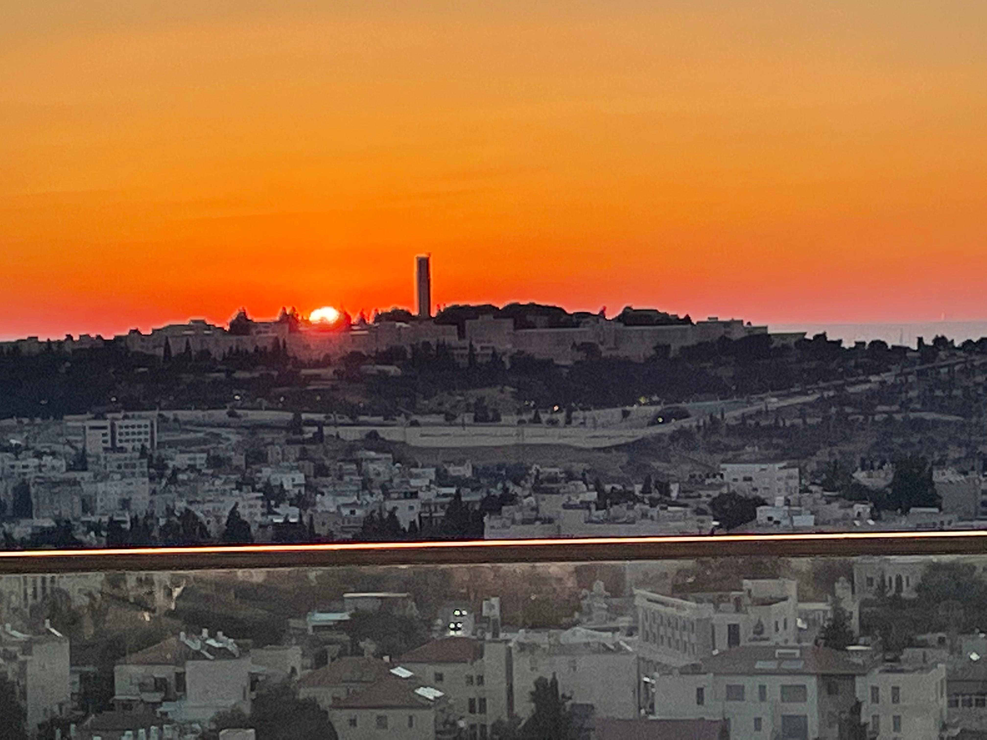 Sunrise from the living from balcony 