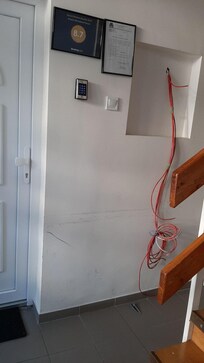 The area outside my door.