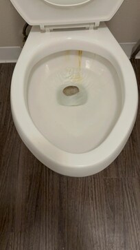 Running toilet water continuously