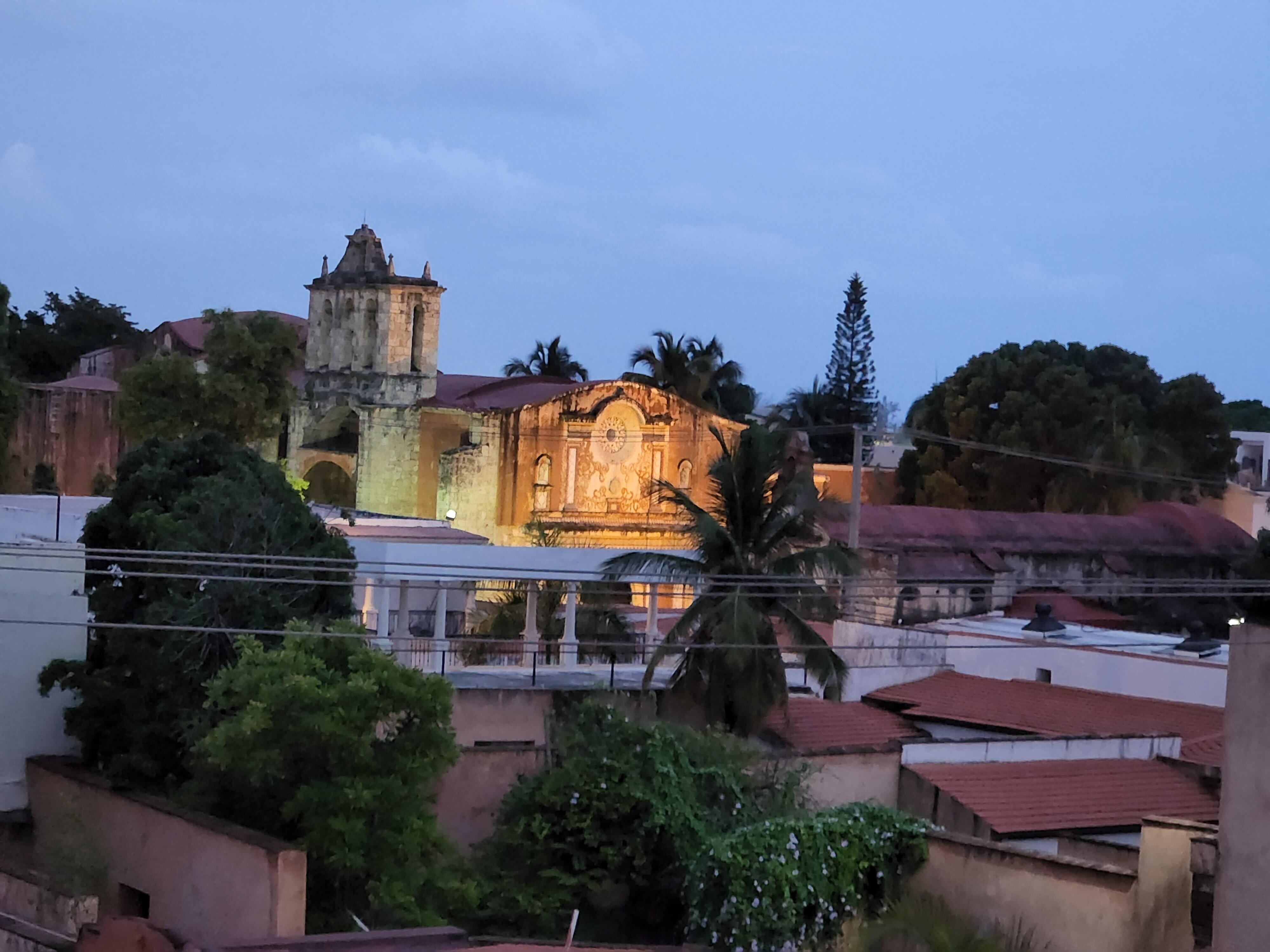 Rooftop terrace view.