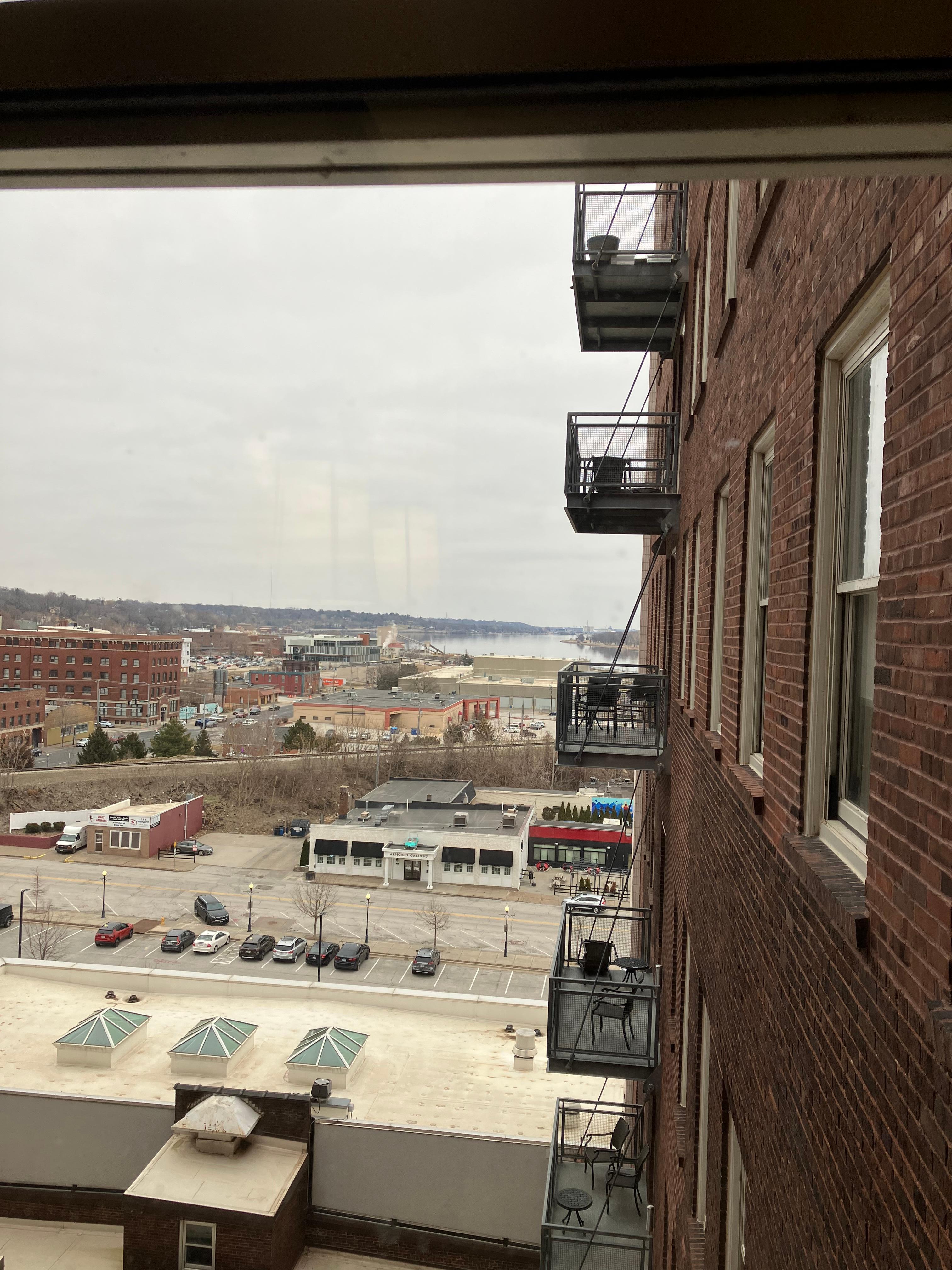View of the Mississippi from 8th floor 