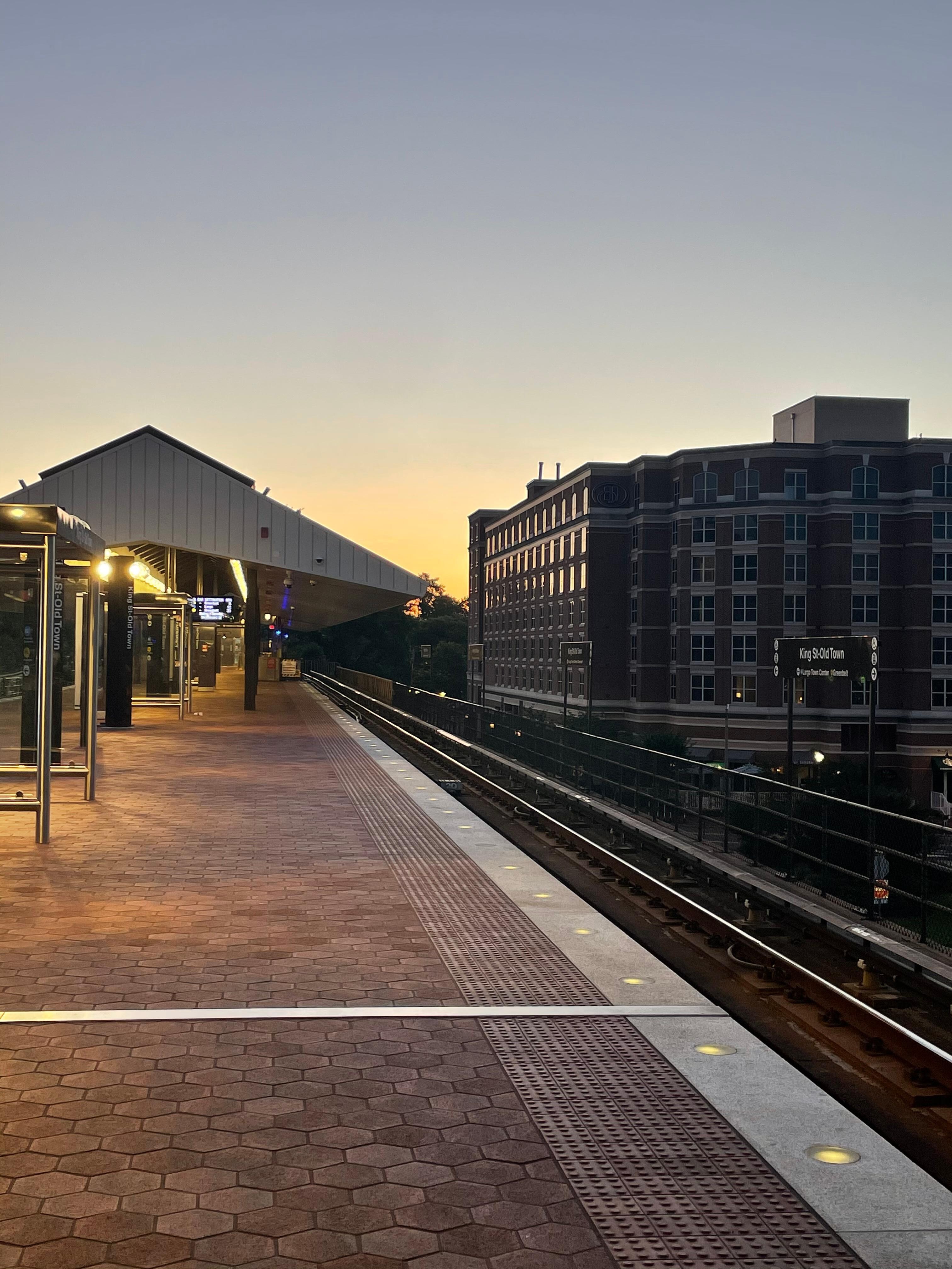 Early AM Metro stop....just 2 stops to Airport.