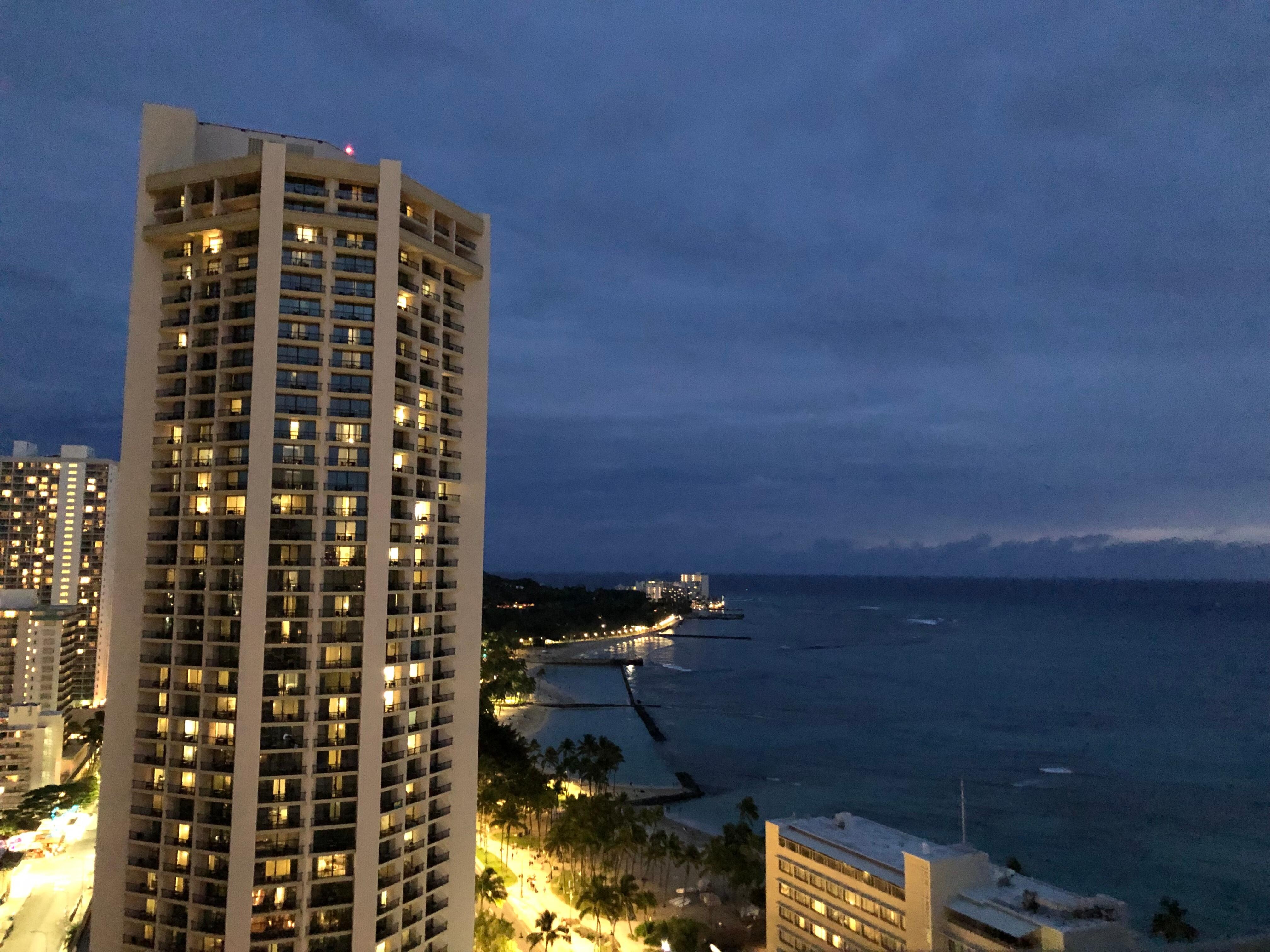 Beautiful view from our 23rd floor room