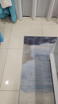 Stained rug