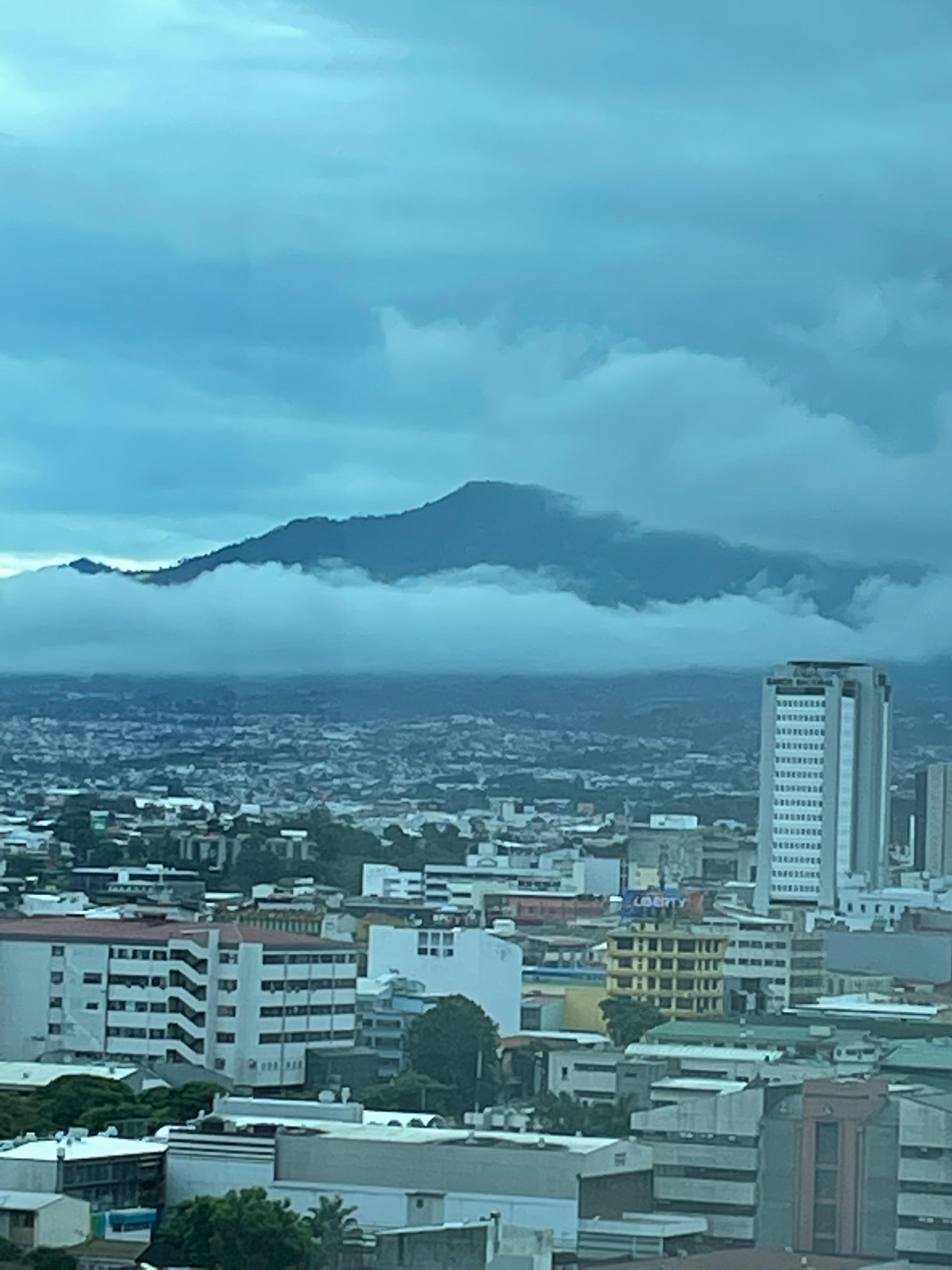 Beautiful view of the mountains from our window.