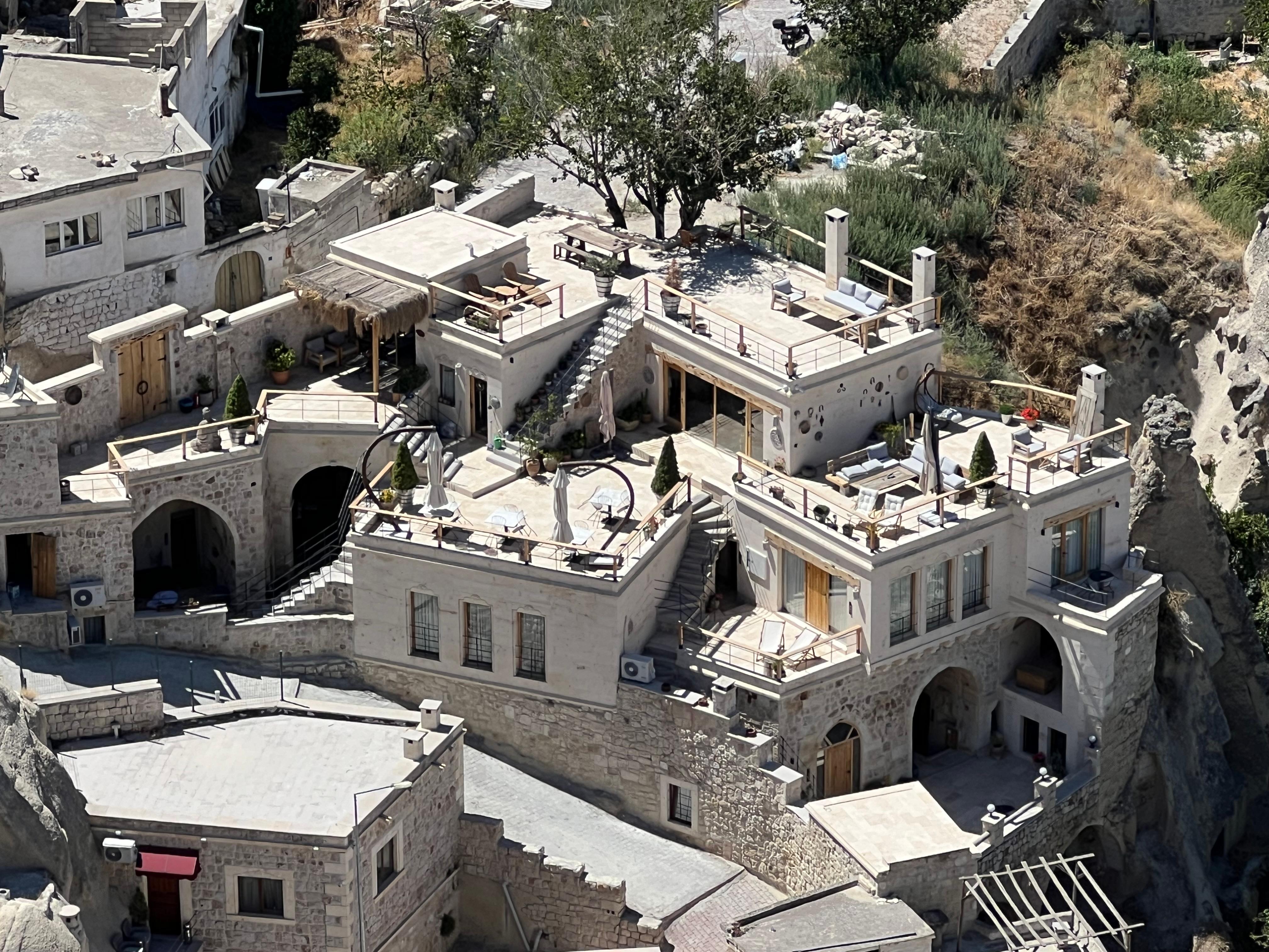 The hotel from the top of the castle