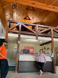 Friendly staff at reception