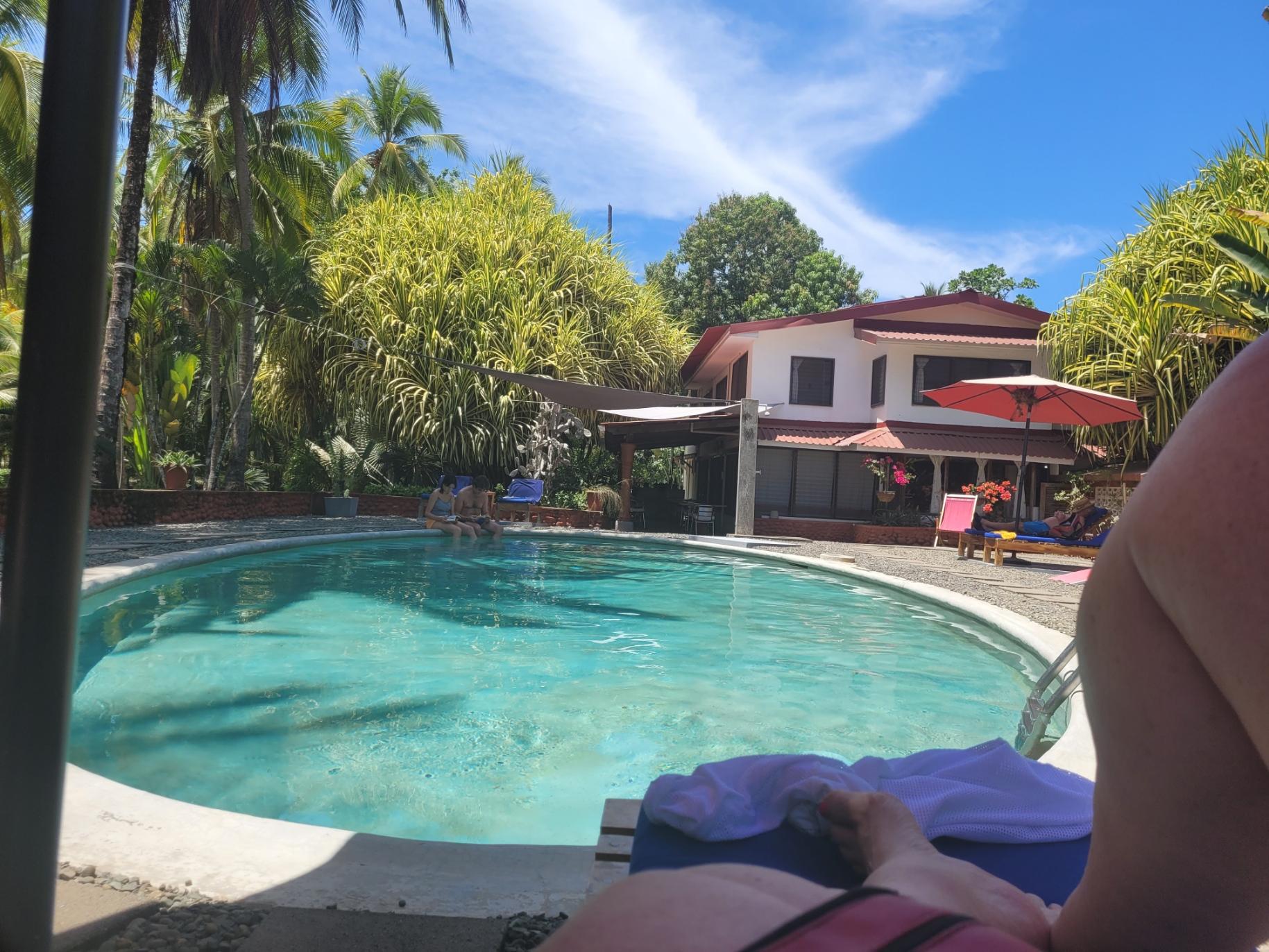 Lounging by the pool - ample sun or shade