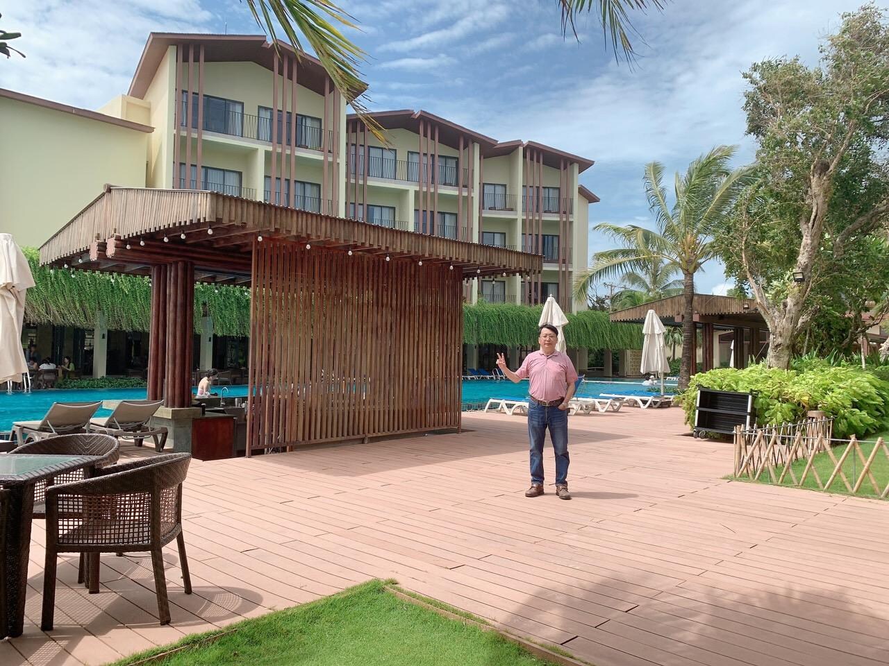 充滿泰式的飯店風情