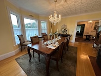 The dining room