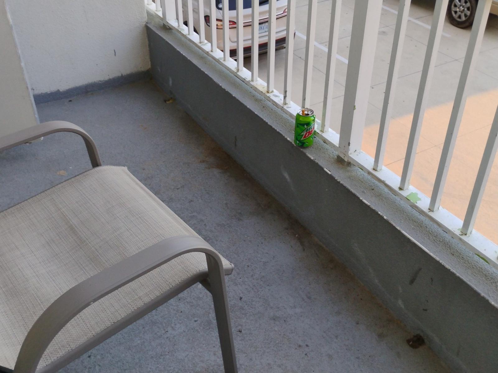 Dirty balcony