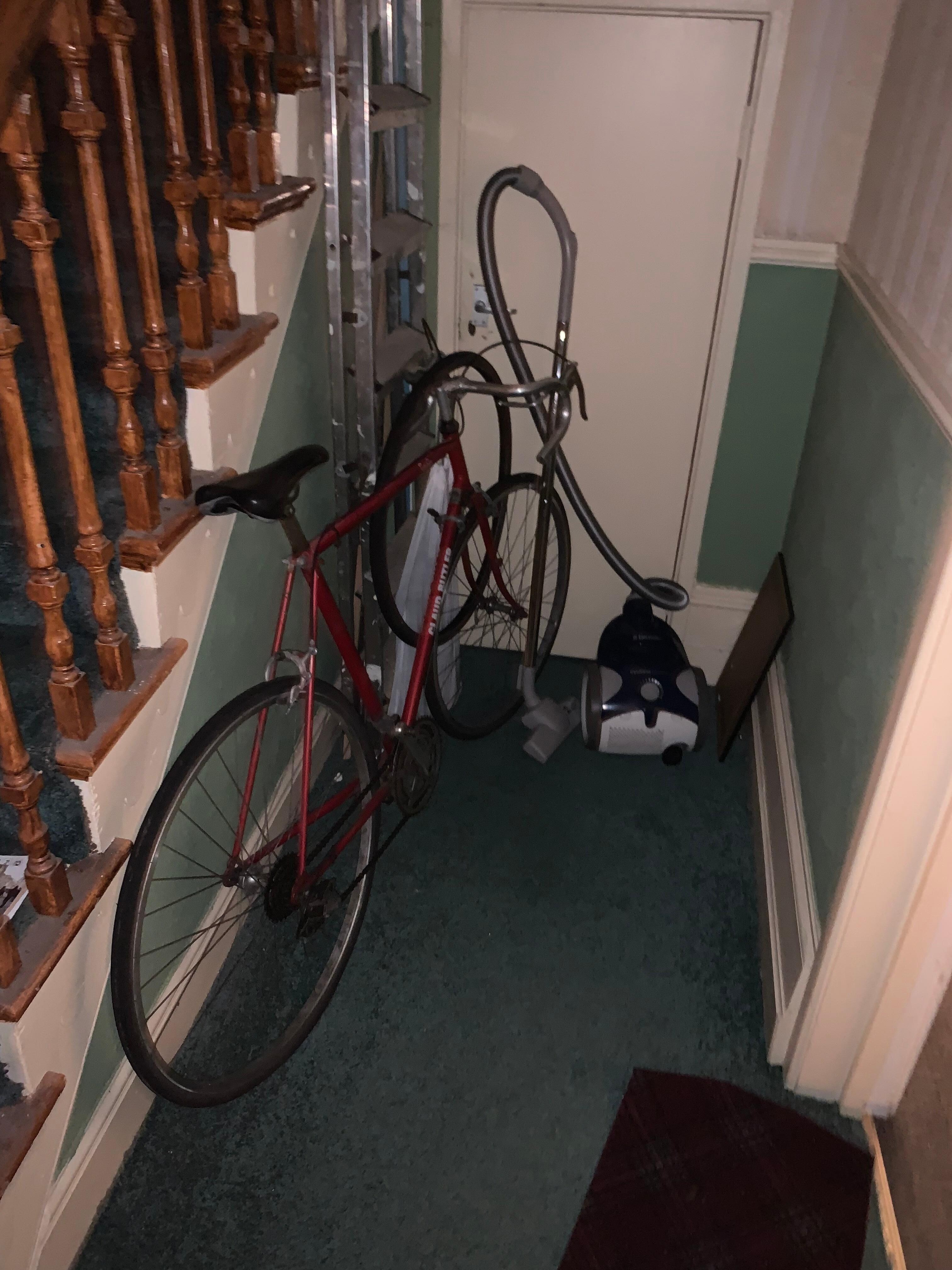 Area outside the ‘upmarket’ apartment. 