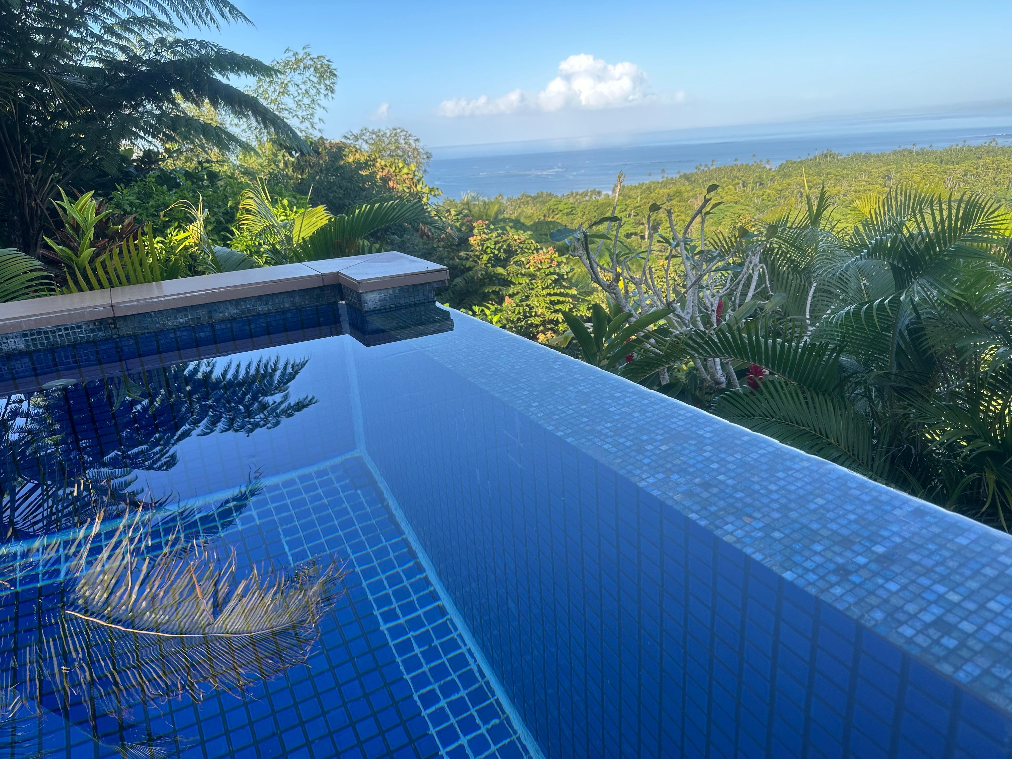 Stunning view with private pool.