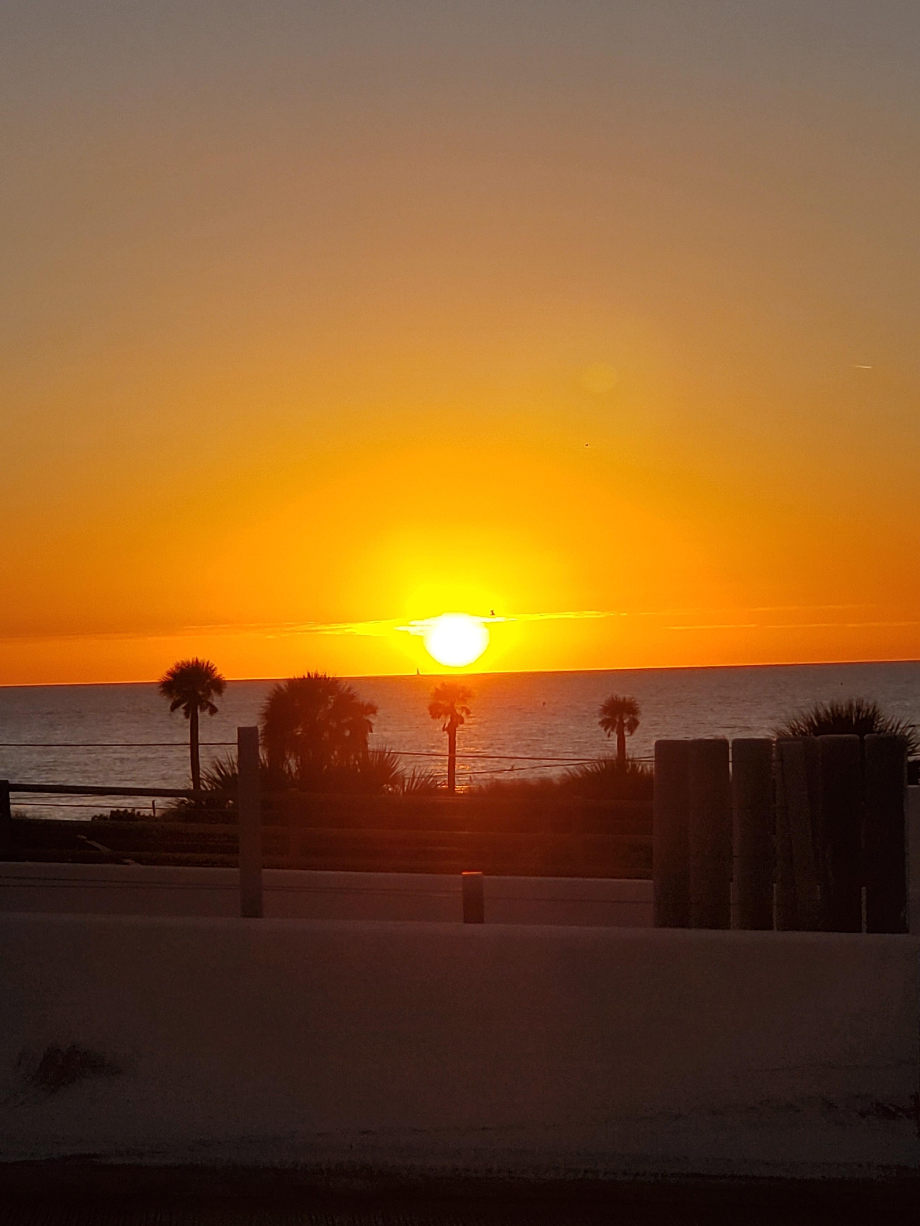 Beautiful sunset right across from condo