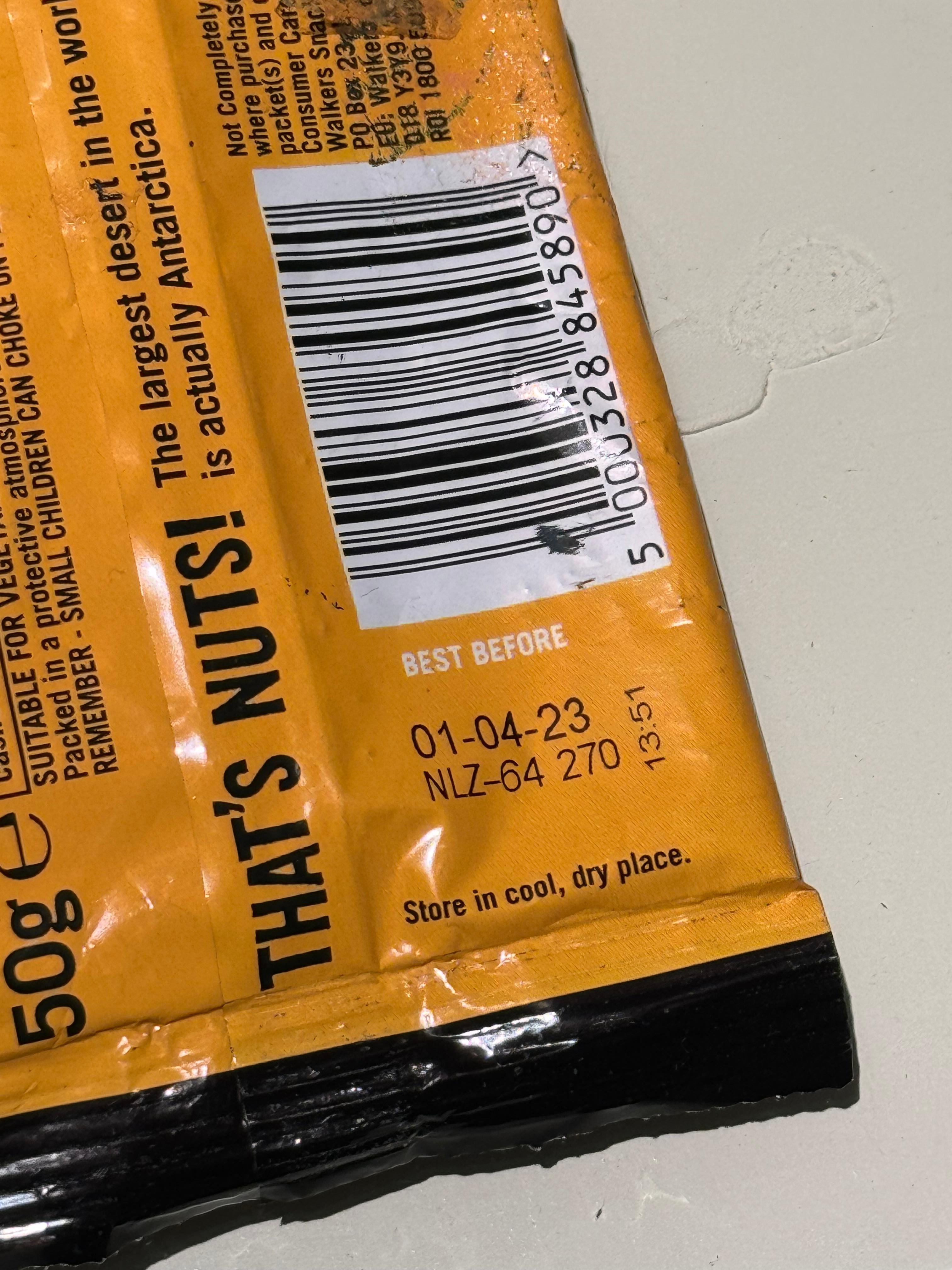 Out of date peanuts