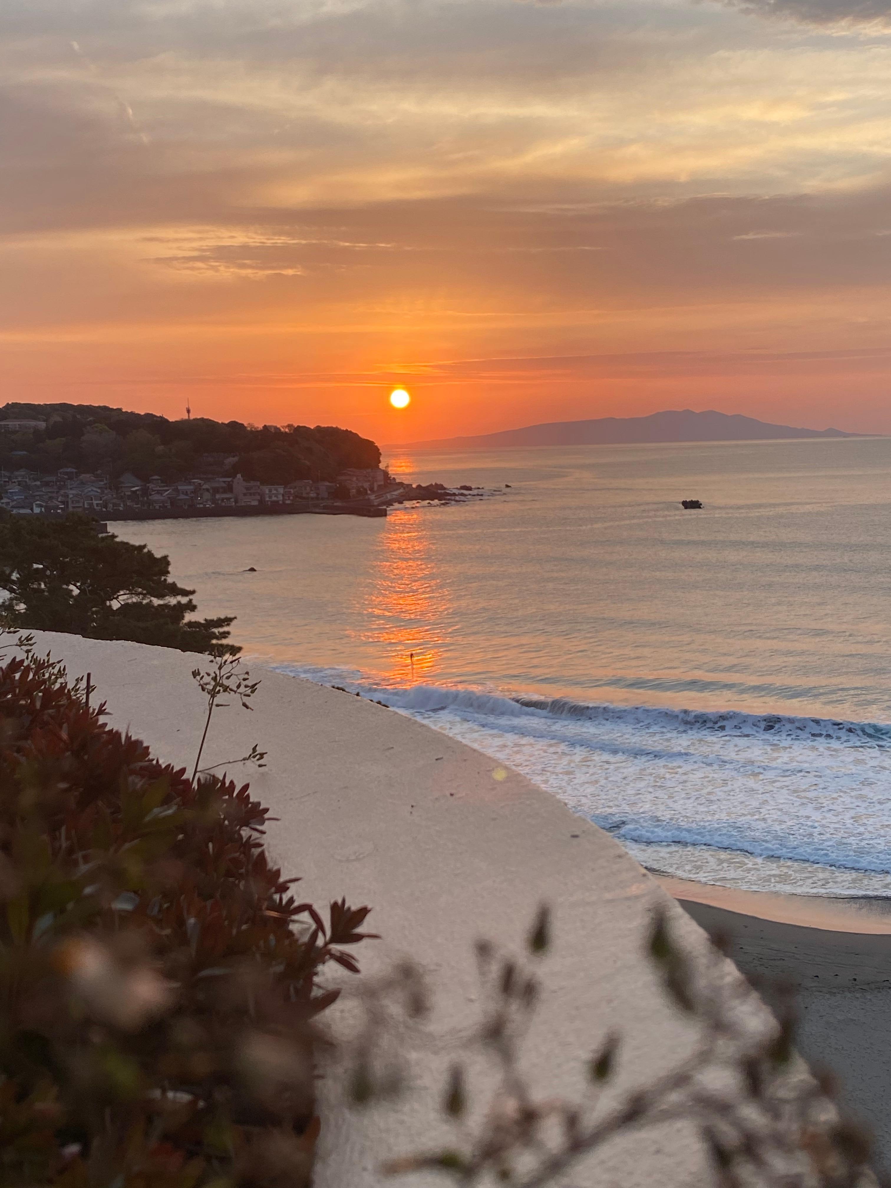 Sunrise view from the balcony 