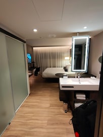 Entrée et salle de bain de la chambre