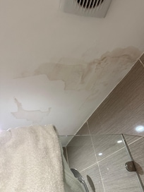 Water leaking in ceiling