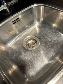 Limescale in kitchen sink