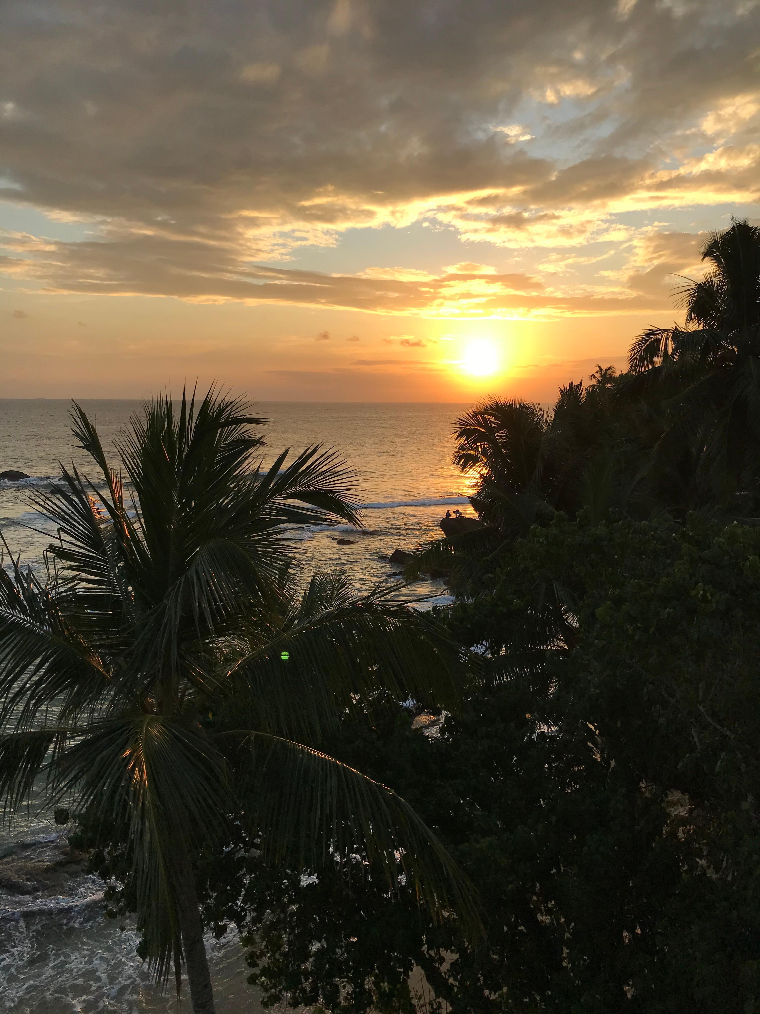 Sunset from balcony