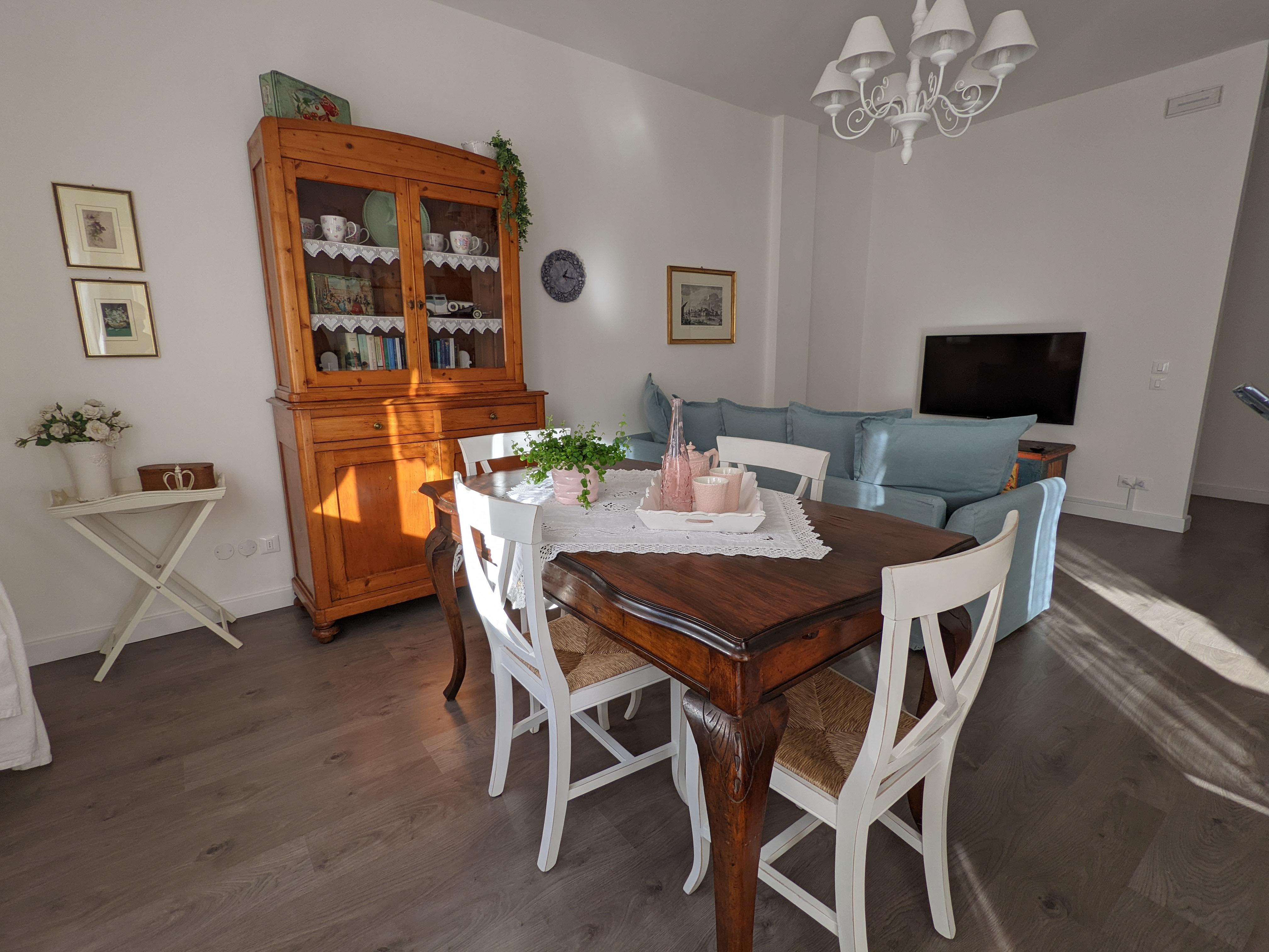 Spacious dining area.
