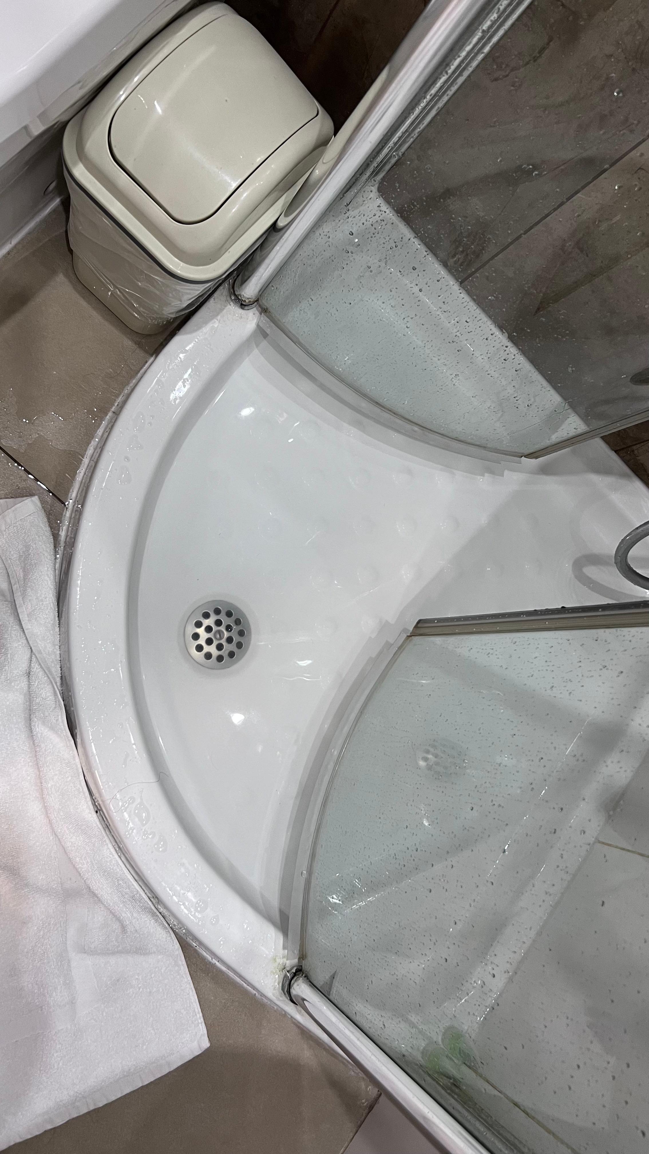 Slow draining leaky shower 