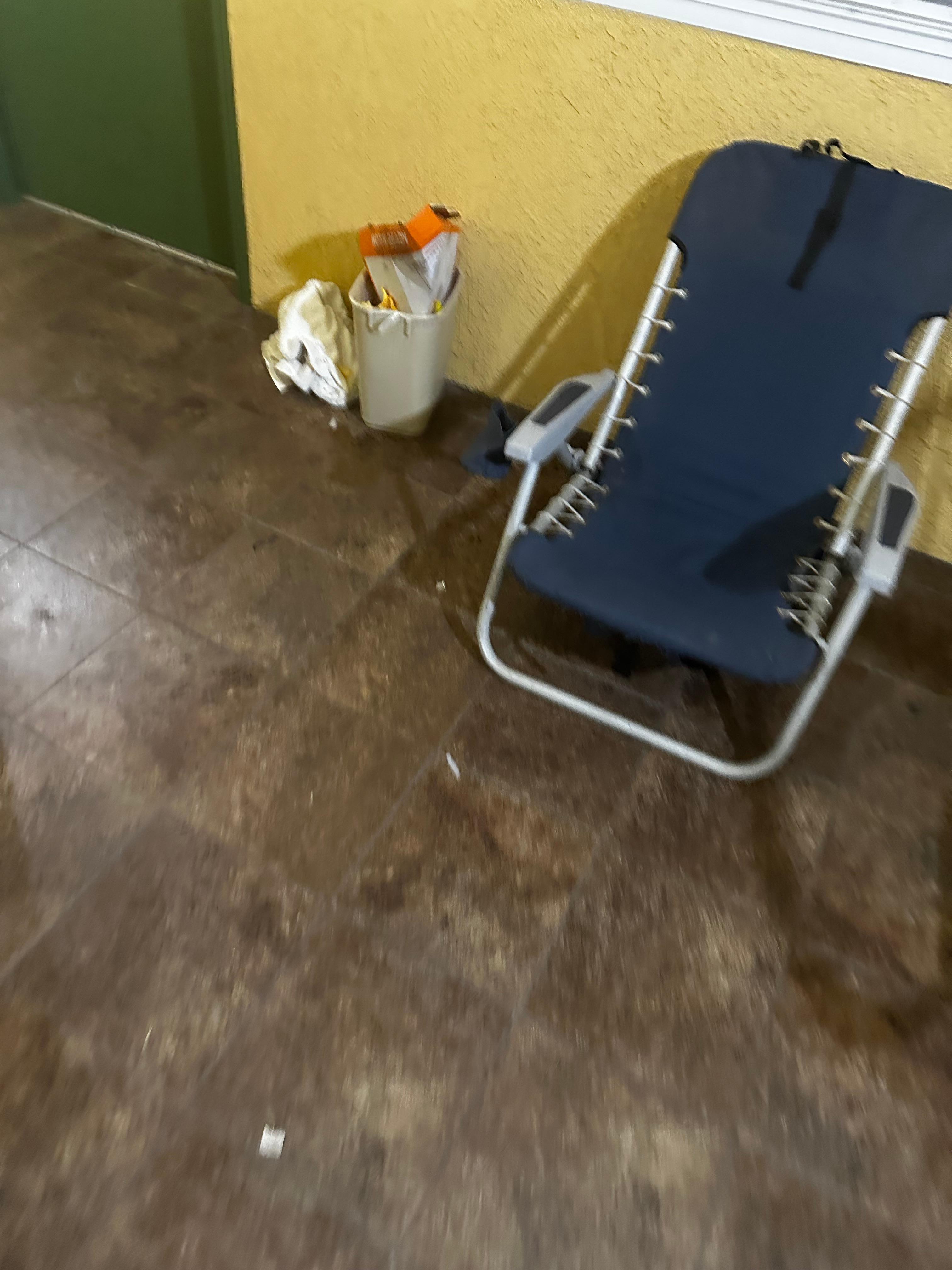 Only SOME of the trash near our neighboring Room #1
